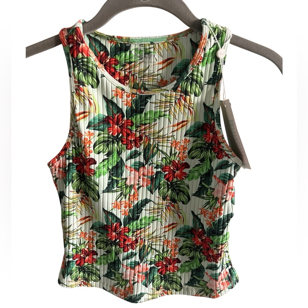 Shore the Brand Active Tank in Blooming Bali NWT Small MSRP $78